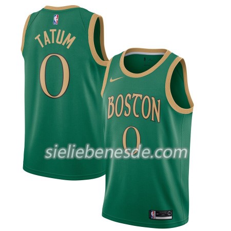 Herren NBA Boston Celtics Trikot Jayson Tatum 0 Nike 2019-2020 City Edition Swingman